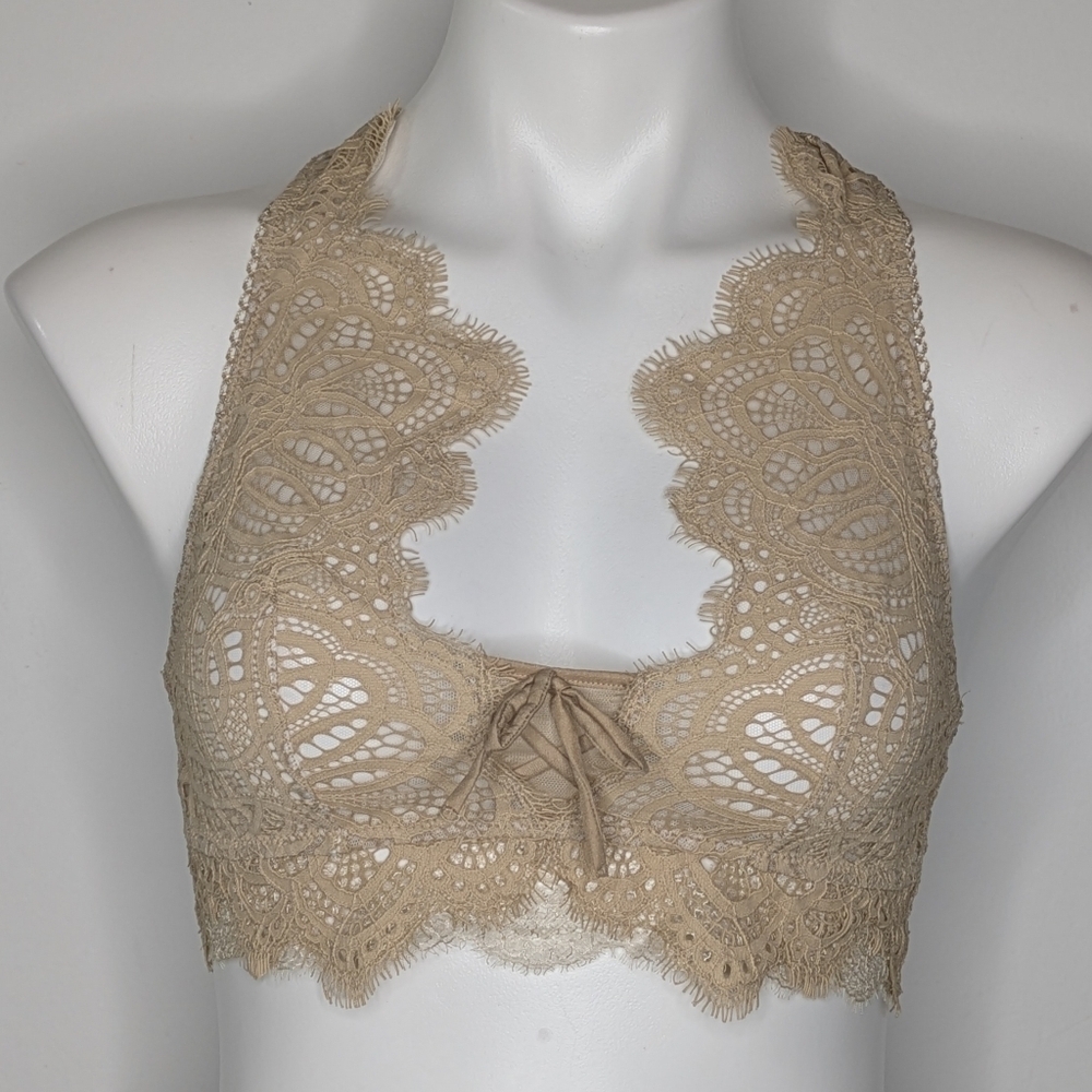 Victoria's Secret Dream Angels Tan Lace Bralette Bra S